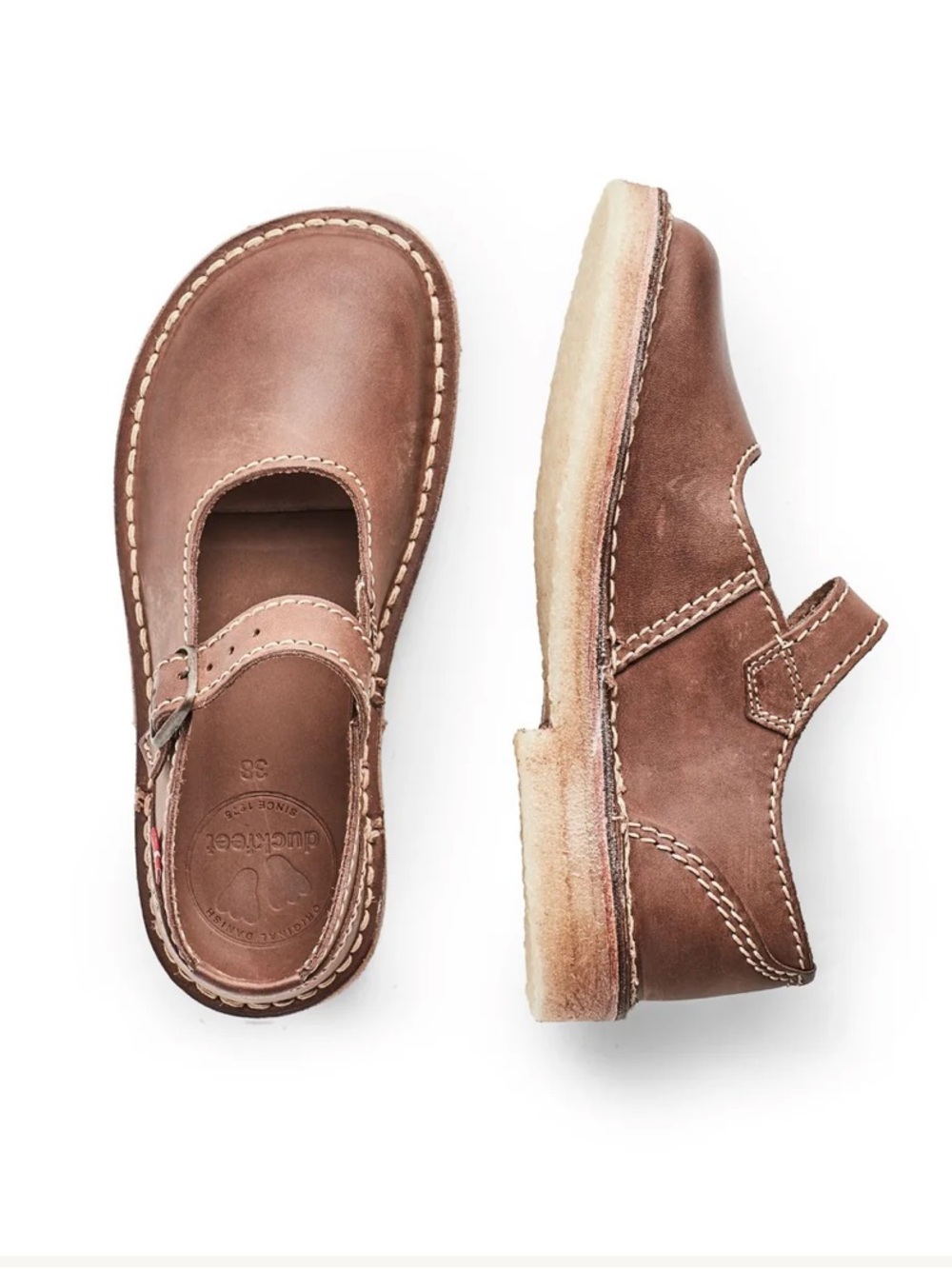 Duckfeet | NEW Himmerland Mary Jane Cocoa Leather Handmade 39